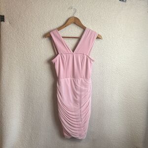 Bonheur D-Amour Dress Womens Large Pink Bodycon‎